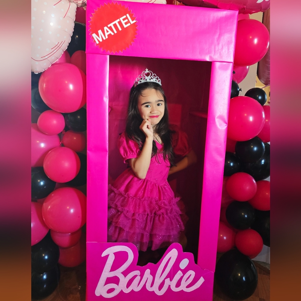 Barbie inspired Hot Pink dress for little girls - Picture 10 of 11